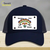 Cheyenne River Sioux Flag Novelty License Plate Hat Mesh / Navy