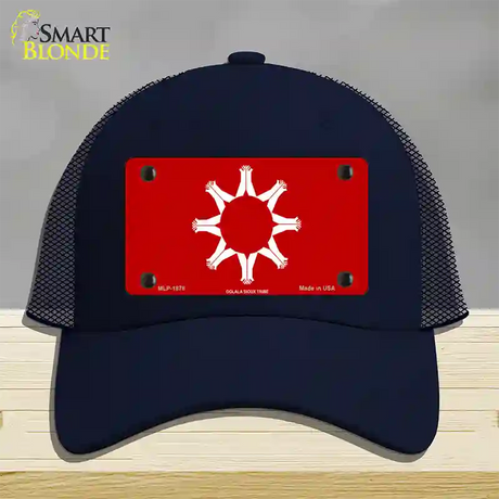 Oglala Sioux Tribe Flag Novelty License Plate Hat Mesh / Navy