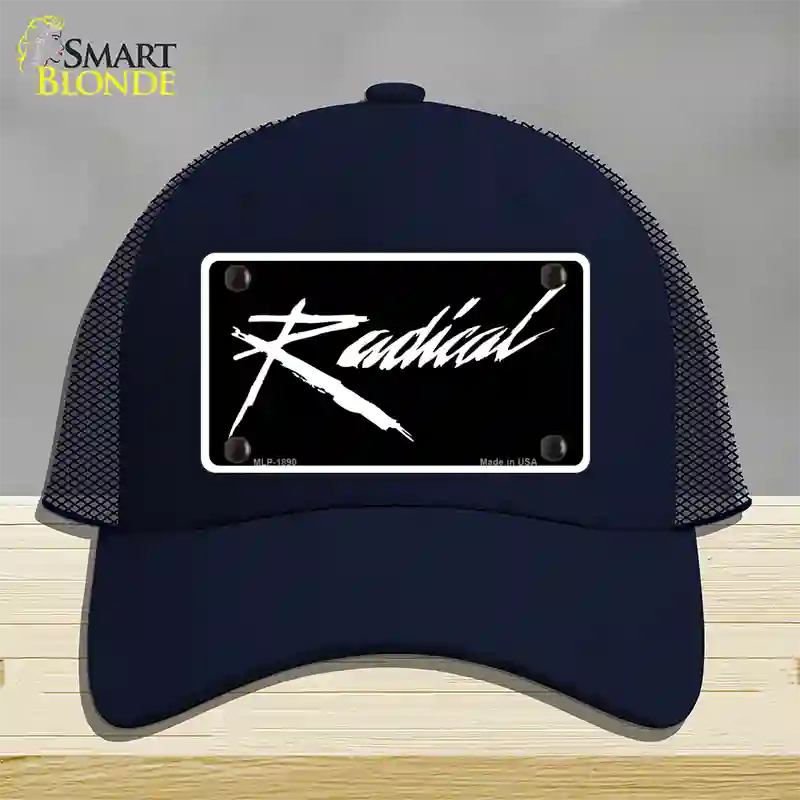 Radical Novelty License Plate Hat Mesh / Navy