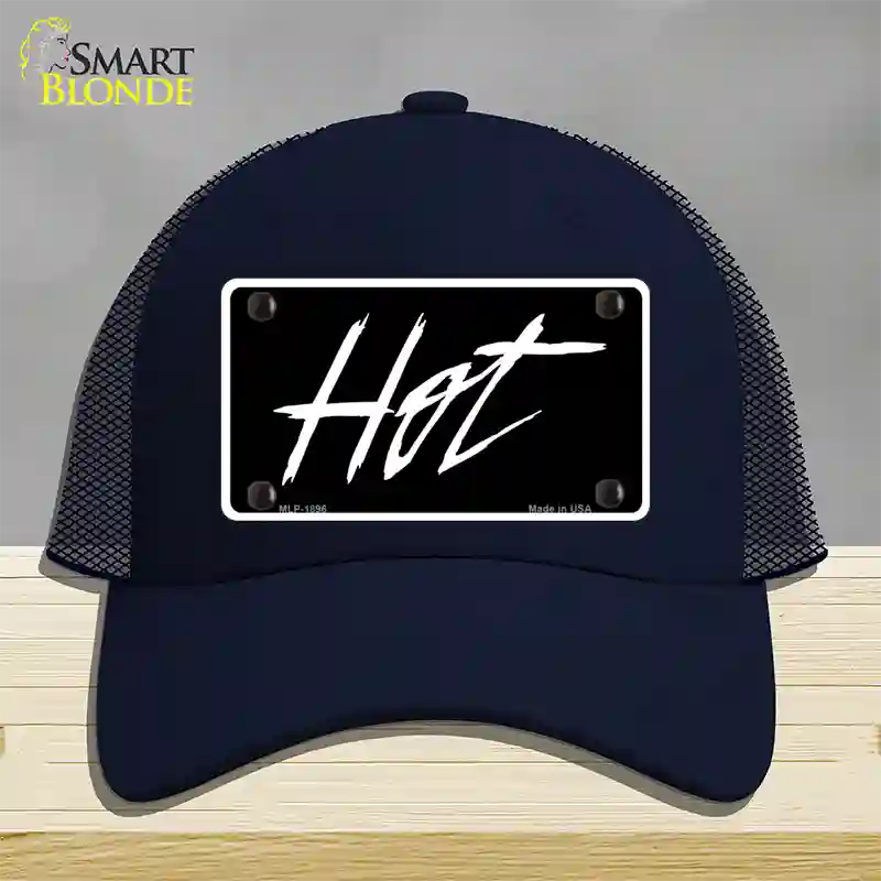 Hot Novelty License Plate Hat Mesh / Navy