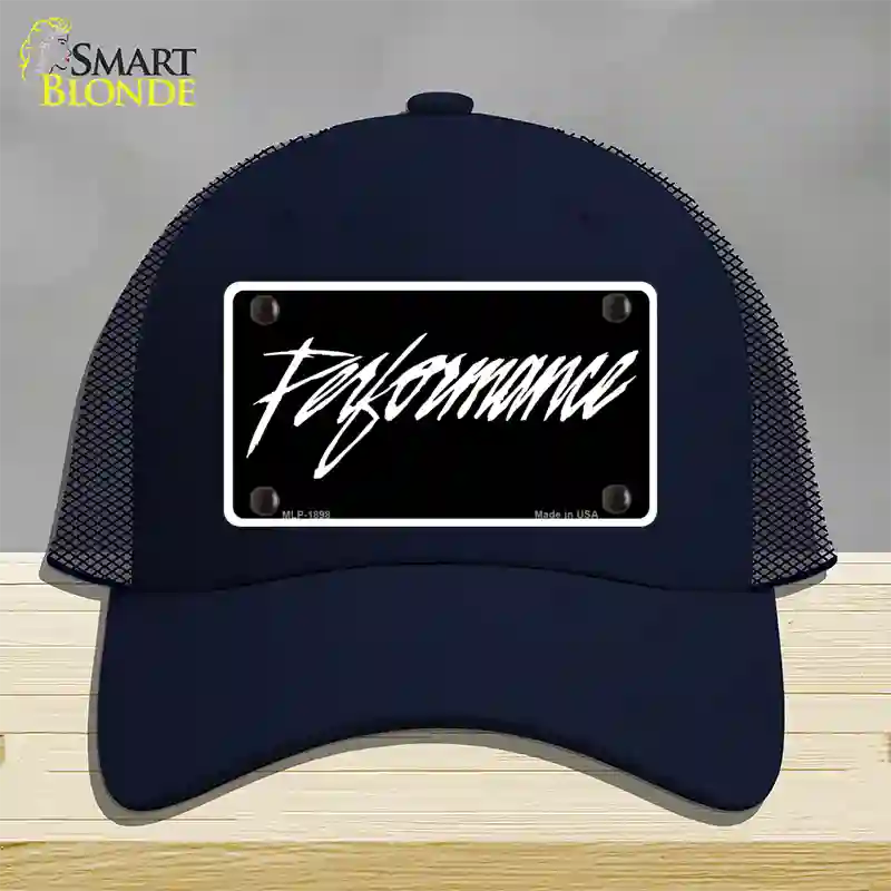 Performance Novelty License Plate Hat Mesh / Navy