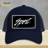 Sport Novelty License Plate Hat Mesh / Navy