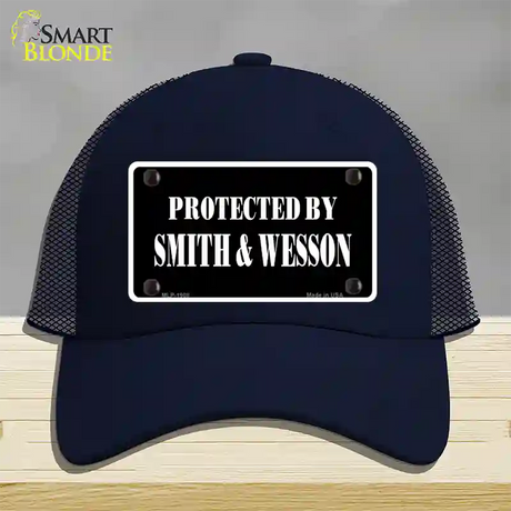 Smith And Wesson Novelty License Plate Hat Mesh / Navy