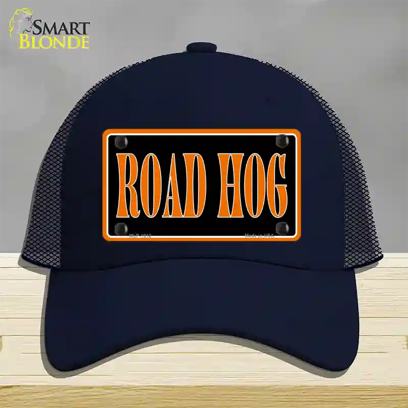 Road Hog Novelty License Plate Hat Mesh / Navy