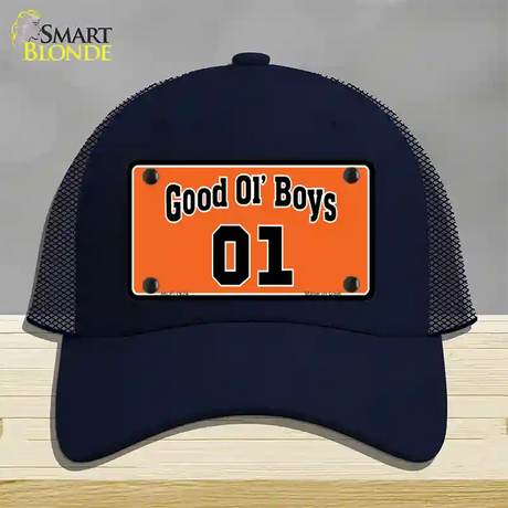 Good Ol Boys Novelty License Plate Hat Mesh / Navy