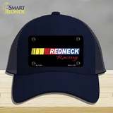 Redneck Racing Novelty License Plate Hat Mesh / Navy