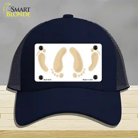 Happy Feet Novelty License Plate Hat Mesh / Navy