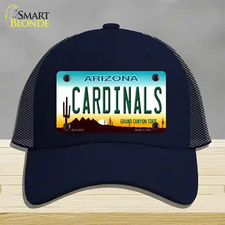 Cardinals Arizona State Novelty License Plate Hat Mesh / Navy