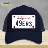 49ERS California State Novelty License Plate Hat Mesh / Navy