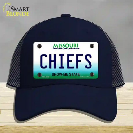 Chiefs Missouri State Novelty License Plate Hat Mesh / Navy