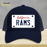 Rams California State Novelty License Plate Hat Mesh / Navy