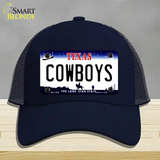 Cowboys Texas State Novelty License Plate Hat Mesh / Navy