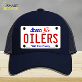 Oilers Alberta Canada Province Novelty License Plate Hat Mesh / Navy