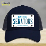 Senators Ontario Canada Province Novelty License Plate Hat Mesh / Navy