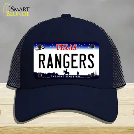 Rangers Texas State Novelty License Plate Hat Mesh / Navy