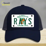 Rays Florida State Novelty License Plate Hat Mesh / Navy