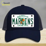 Marlins Florida State Novelty License Plate Hat Mesh / Navy