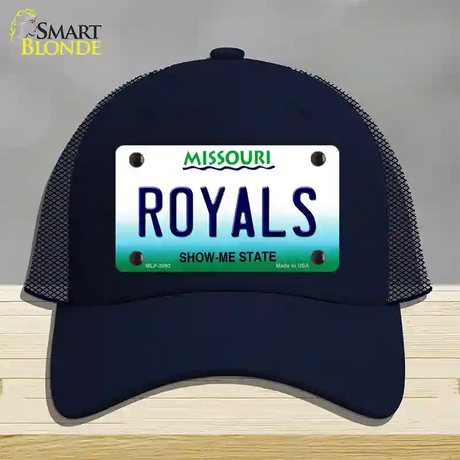 Royals Missouri State Novelty License Plate Hat Mesh / Navy