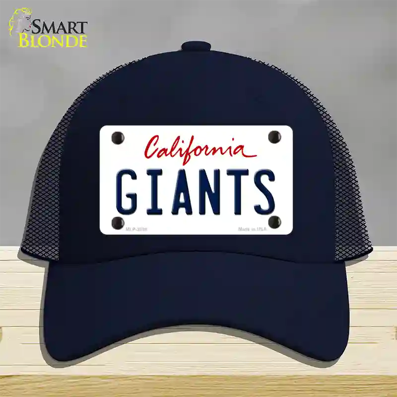 Giants California State Novelty License Plate Hat Mesh / Navy