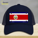 Costa Rica Flag Novelty License Plate Hat Mesh / Navy