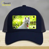 West Highland Dog Terrier Novelty License Plate Hat Mesh / Navy