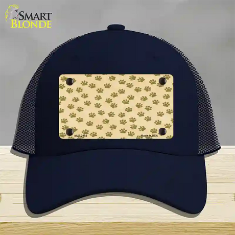 Paw s Novelty License Plate Hat Mesh / Navy