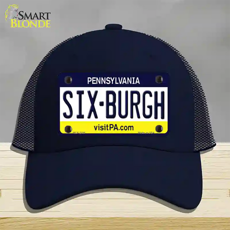 Sixburgh Pennsylvania Steelers Novelty License Plate Hat Mesh / Navy