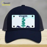 Oregon State Blank Novelty License Plate Hat Mesh / Navy