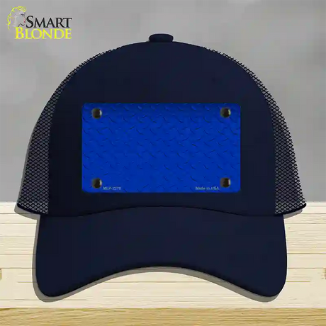 Diamond Blue Novelty License Plate Hat Mesh / Navy