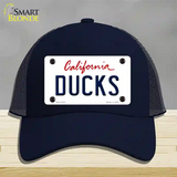 Ducks California State Novelty License Plate Hat Mesh / Navy