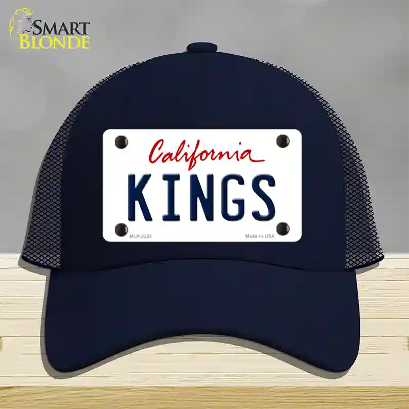 Kings California State Novelty License Plate Hat Mesh / Navy