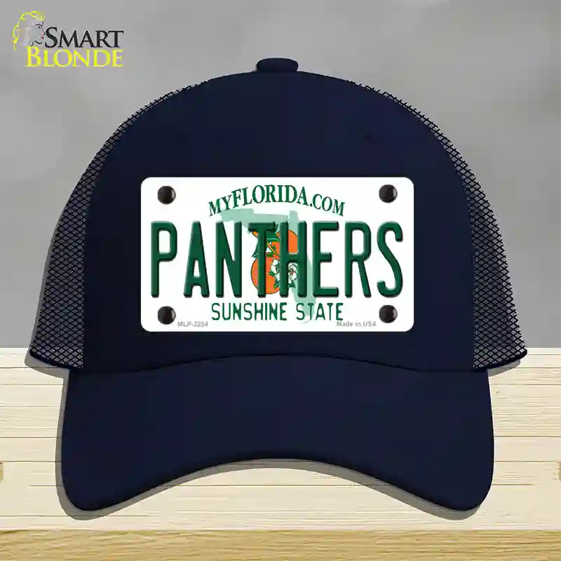 Panthers Florida State Novelty License Plate Hat Mesh / Navy