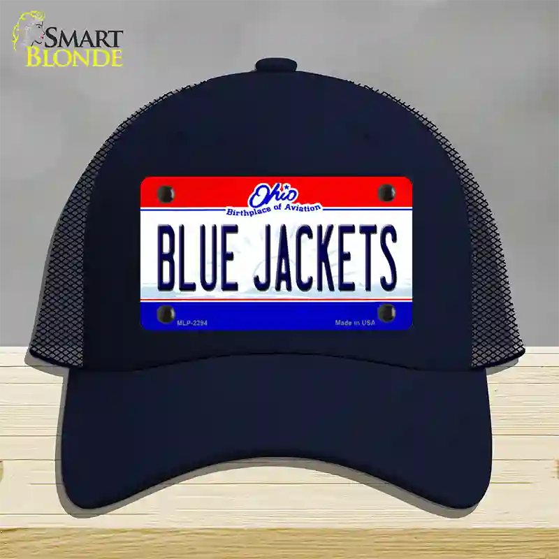 Blue Jackets Ohio State Novelty License Plate Hat Mesh / Navy