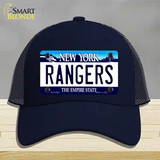 Rangers New York State Novelty License Plate Hat Mesh / Navy