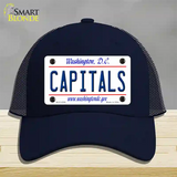 Capitals Washington DC State Novelty License Plate Hat Mesh / Navy