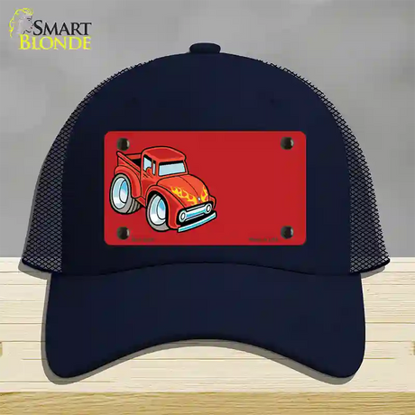 Cartoon Classic Effie Offset Novelty License Plate Hat Mesh / Navy