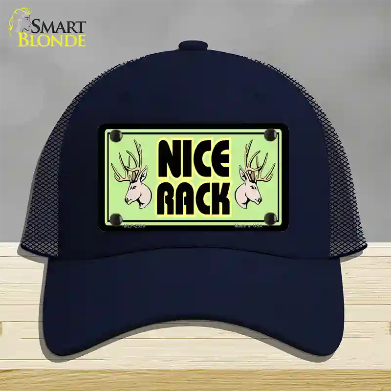 Nice Rack Novelty License Plate Hat Mesh / Navy