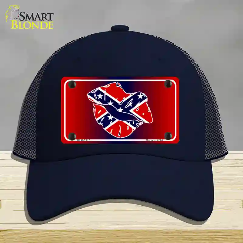 Rebel Kiss Novelty License Plate Hat Mesh / Navy