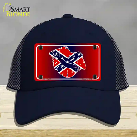 Rebel Kiss Novelty License Plate Hat Mesh / Navy