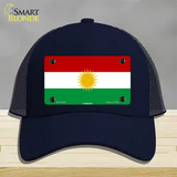 Kurdistan Flag Novelty License Plate Hat Mesh / Navy