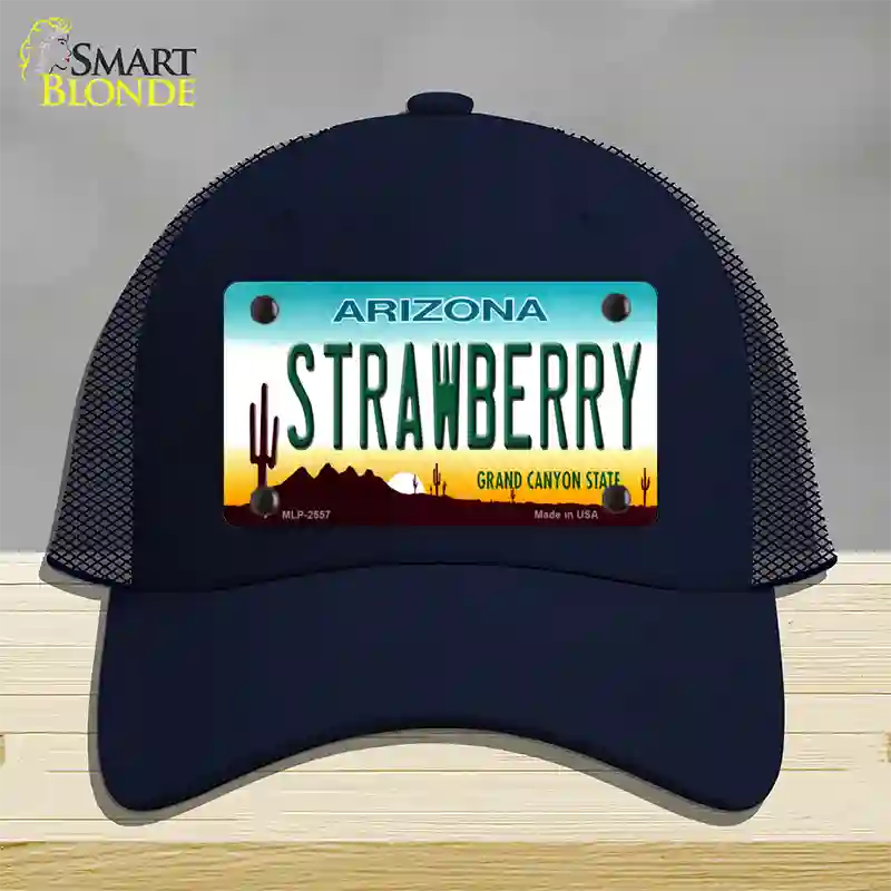 Strawberry Arizona Novelty License Plate Hat Mesh / Navy