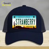 Strawberry Arizona Novelty License Plate Hat Mesh / Navy