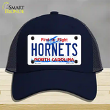 Hornets North Carolina State Novelty License Plate Hat Mesh / Navy