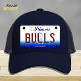 Bulls Illinois State Novelty License Plate Hat Mesh / Navy