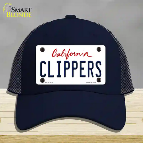 Clippers California State Novelty License Plate Hat Mesh / Navy