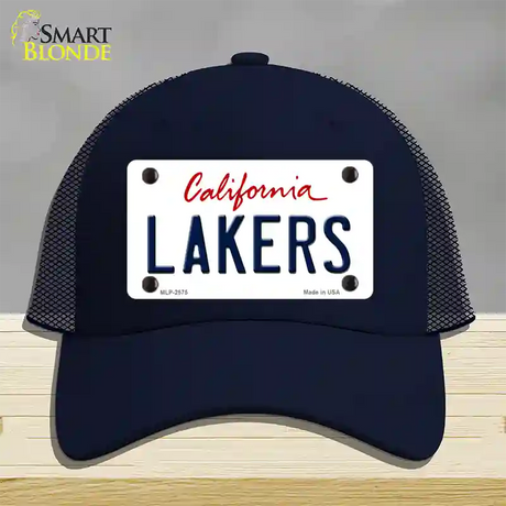 Lakers California State Novelty License Plate Hat Mesh / Navy