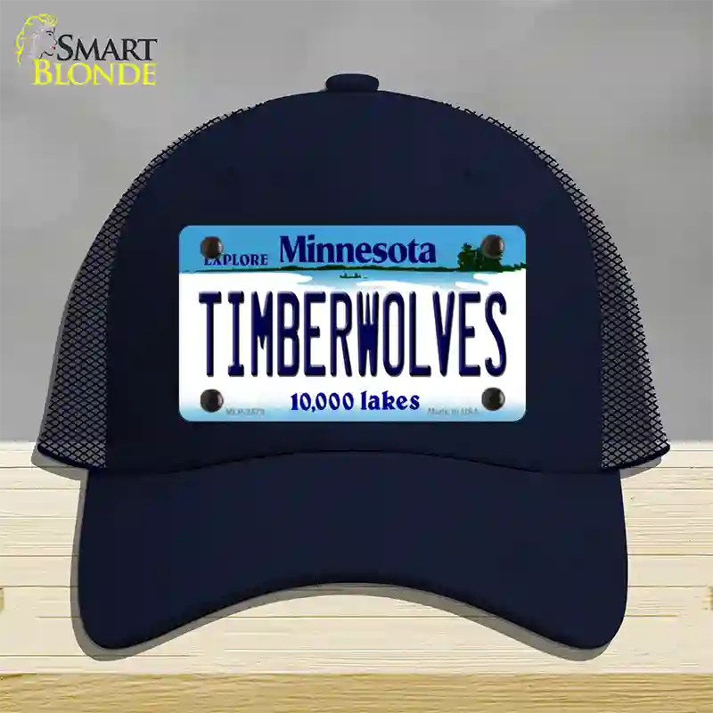 Timberwolves Minnesota State Novelty License Plate Hat Mesh / Navy