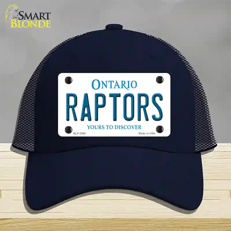 Raptors Ontario State Novelty License Plate Hat Mesh / Navy