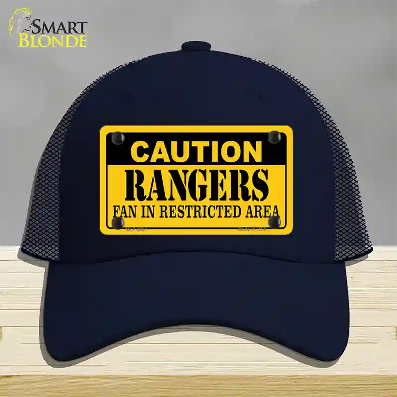 Caution Rangers Novelty License Plate Hat Mesh / Navy