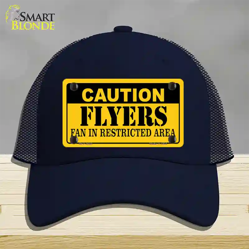 Caution Flyers Novelty License Plate Hat Mesh / Navy